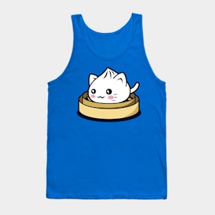 Cat Dumpling Cute Original Kawaii Funny Cat Gift For Foodies Tank Top